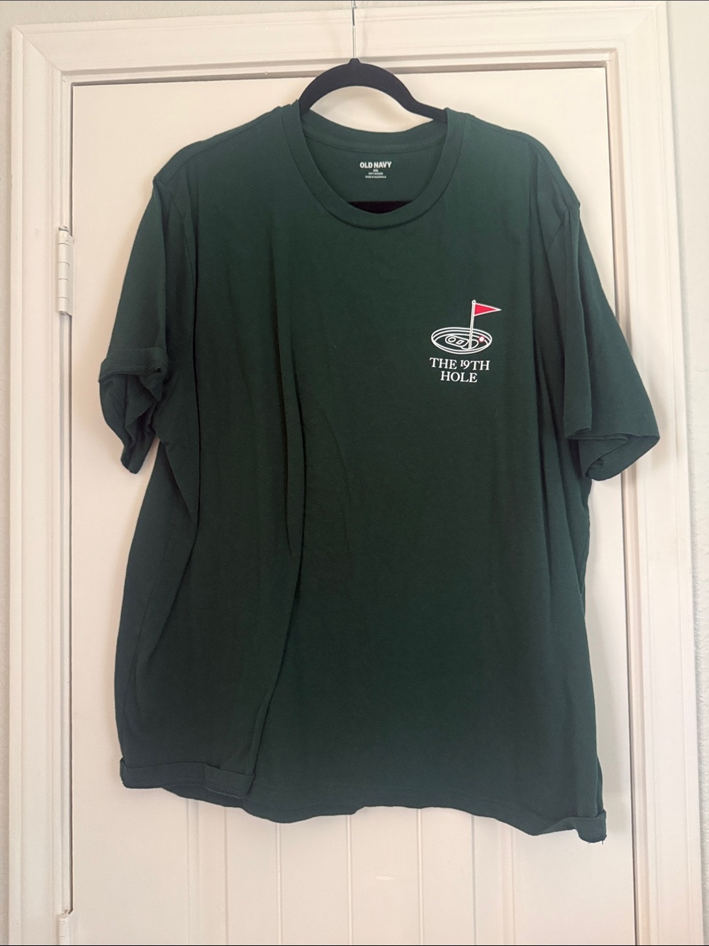 Old Navy Dark Green Short-Sleeve 'The 19th Hole' Graphic Tee